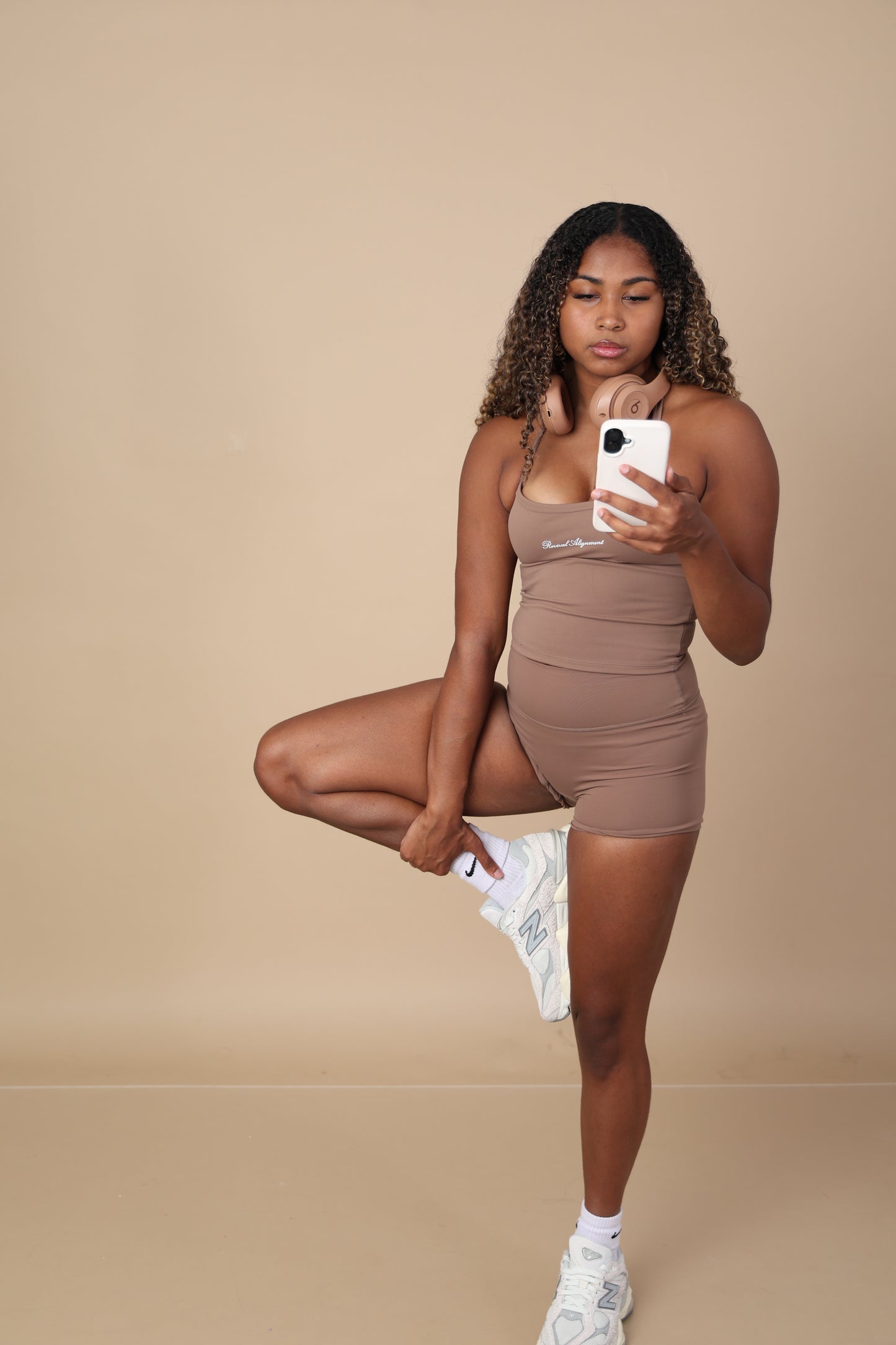 Brown Two-Piece Set