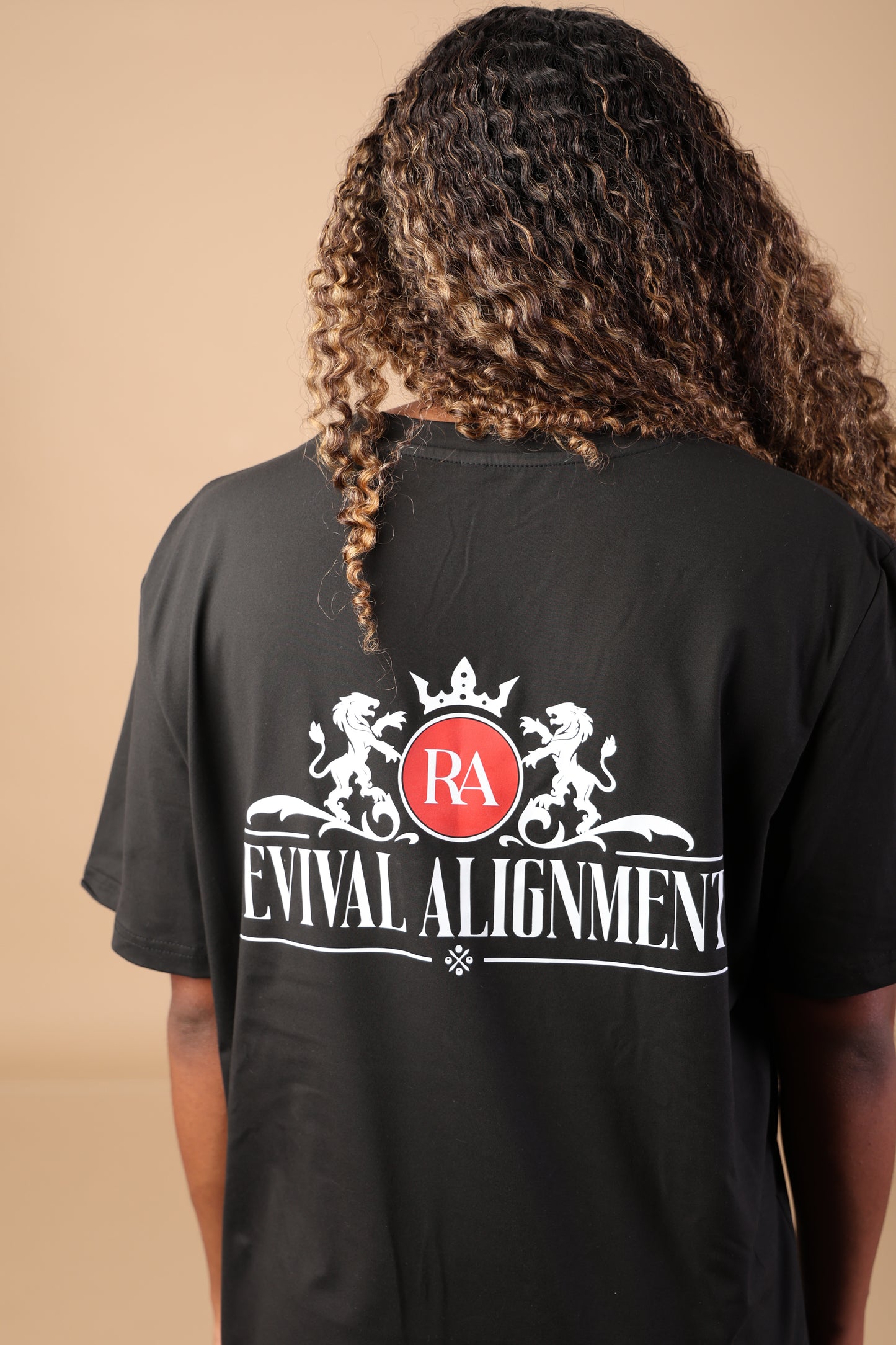 Revival Alignment Women's and Men's Solid Round Neck Tee