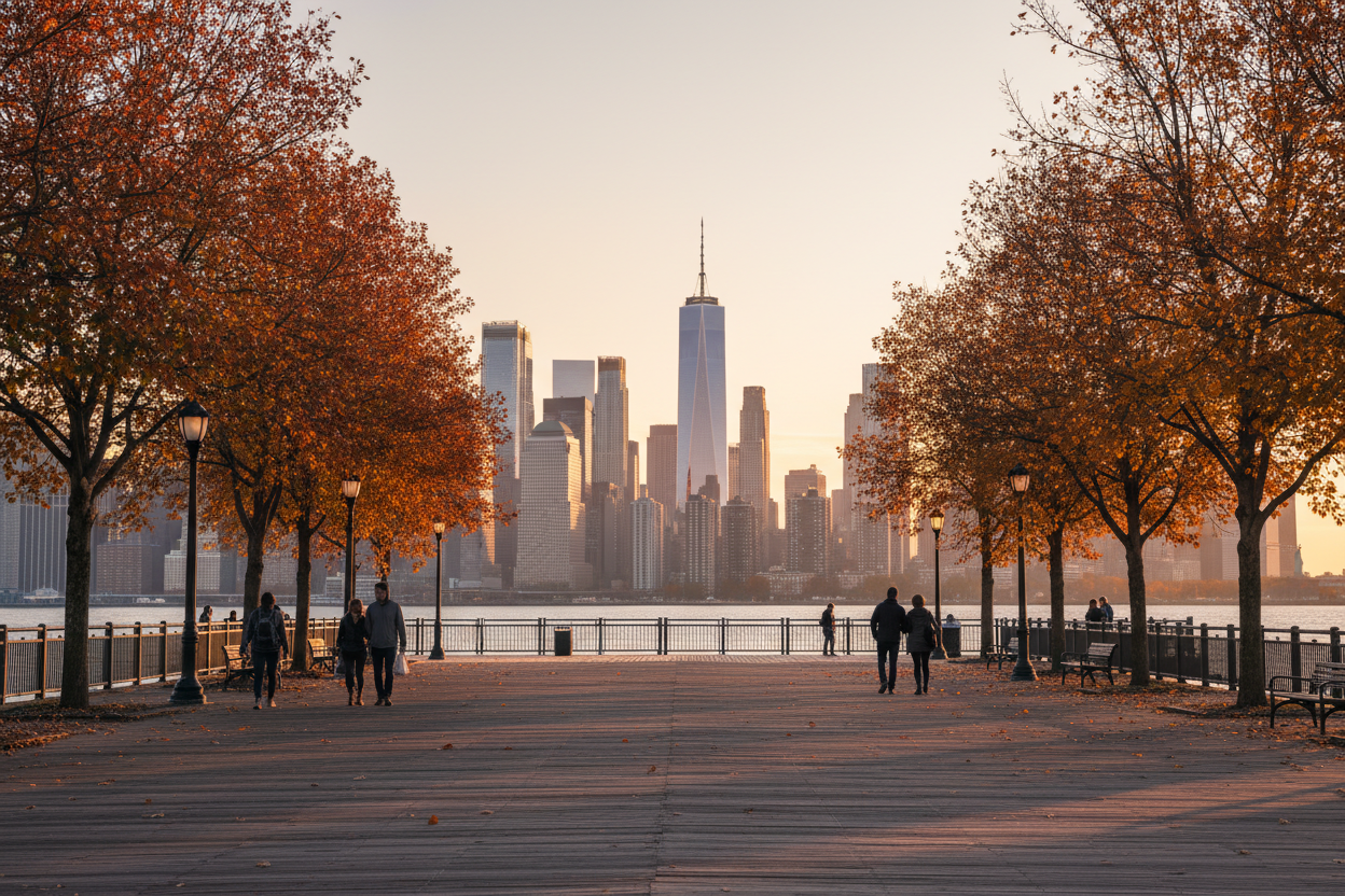 fall new york city pier 